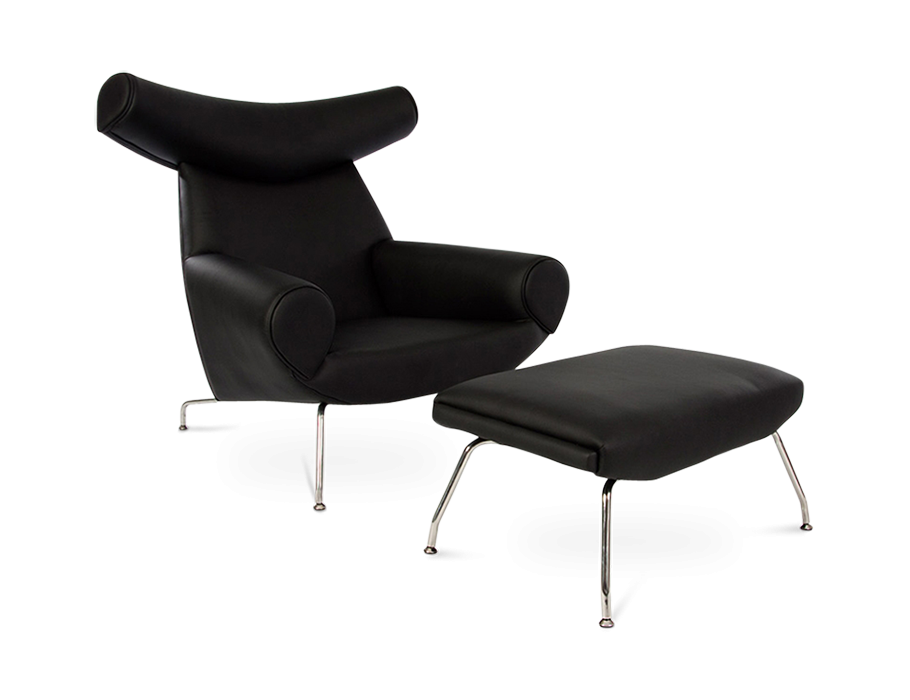 Ox chair and online ottoman