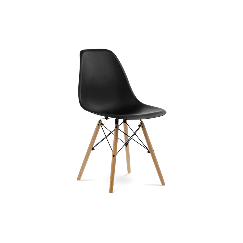 eames replica dining chair black