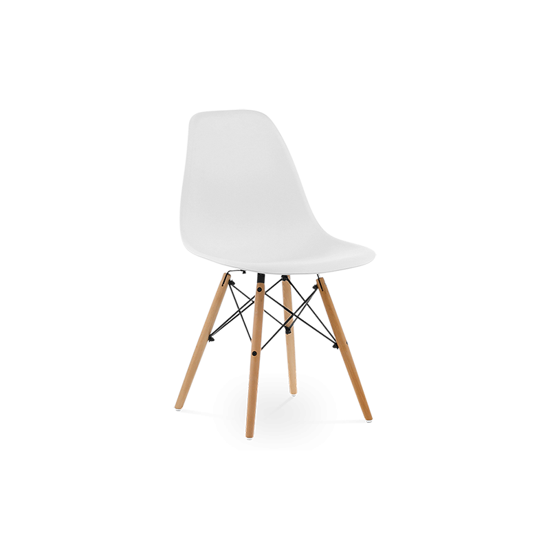 Schaduw Ontdooien, ontdooien, vorst ontdooien Ru Eames DSW Chair Replica in White & Beech Legs | Pash Classics