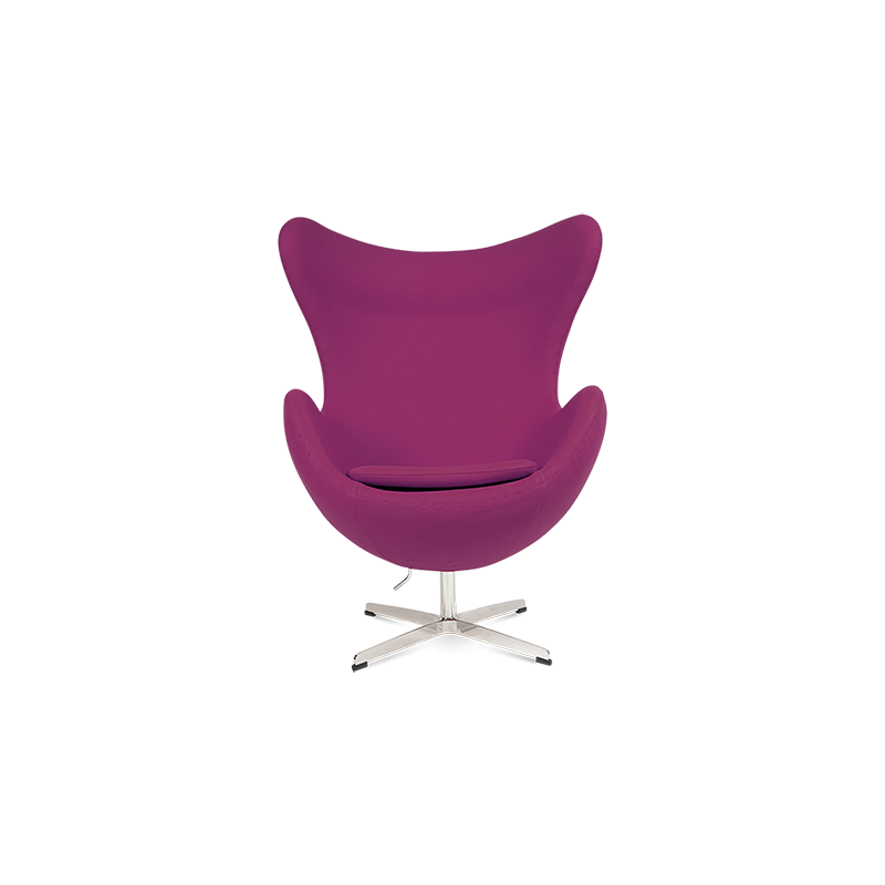 Jacobsen Egg Chair Replica in Pink Wool Pash Classics