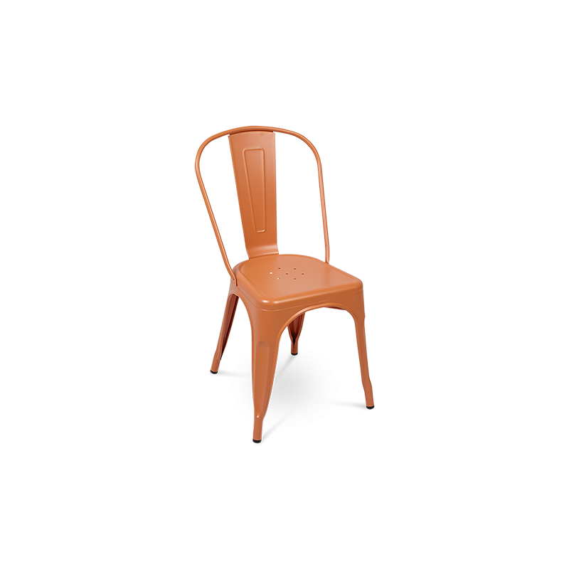 orange tolix chair