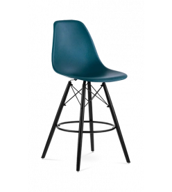 Eames Eiffel Bar Stool Replica - Ocean & Black Legs