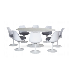 Saarinen Tulip Table & Chair Set - 170cm Table & 8 Side Chairs